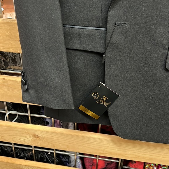 NWT,EJ Samuel Black Tuxedo (TUX101) black,made in Italy,black - Picture 5 of 17